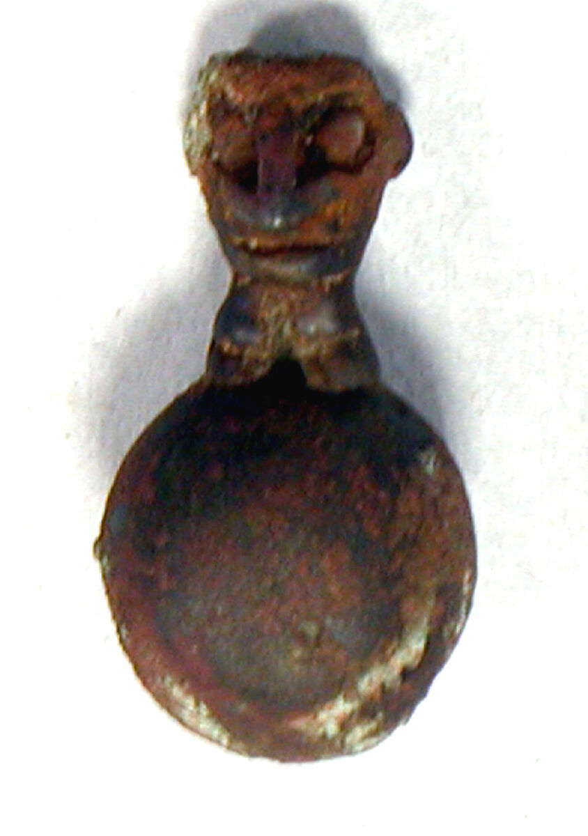 Copper Bell with Head, Copper (cast), Peruvian 