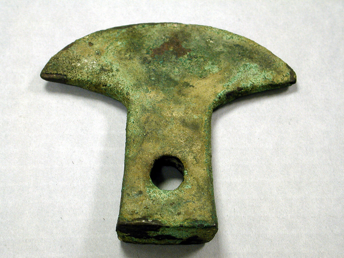 Axe Head, Copper (cast), bronze (?), Ecuador 