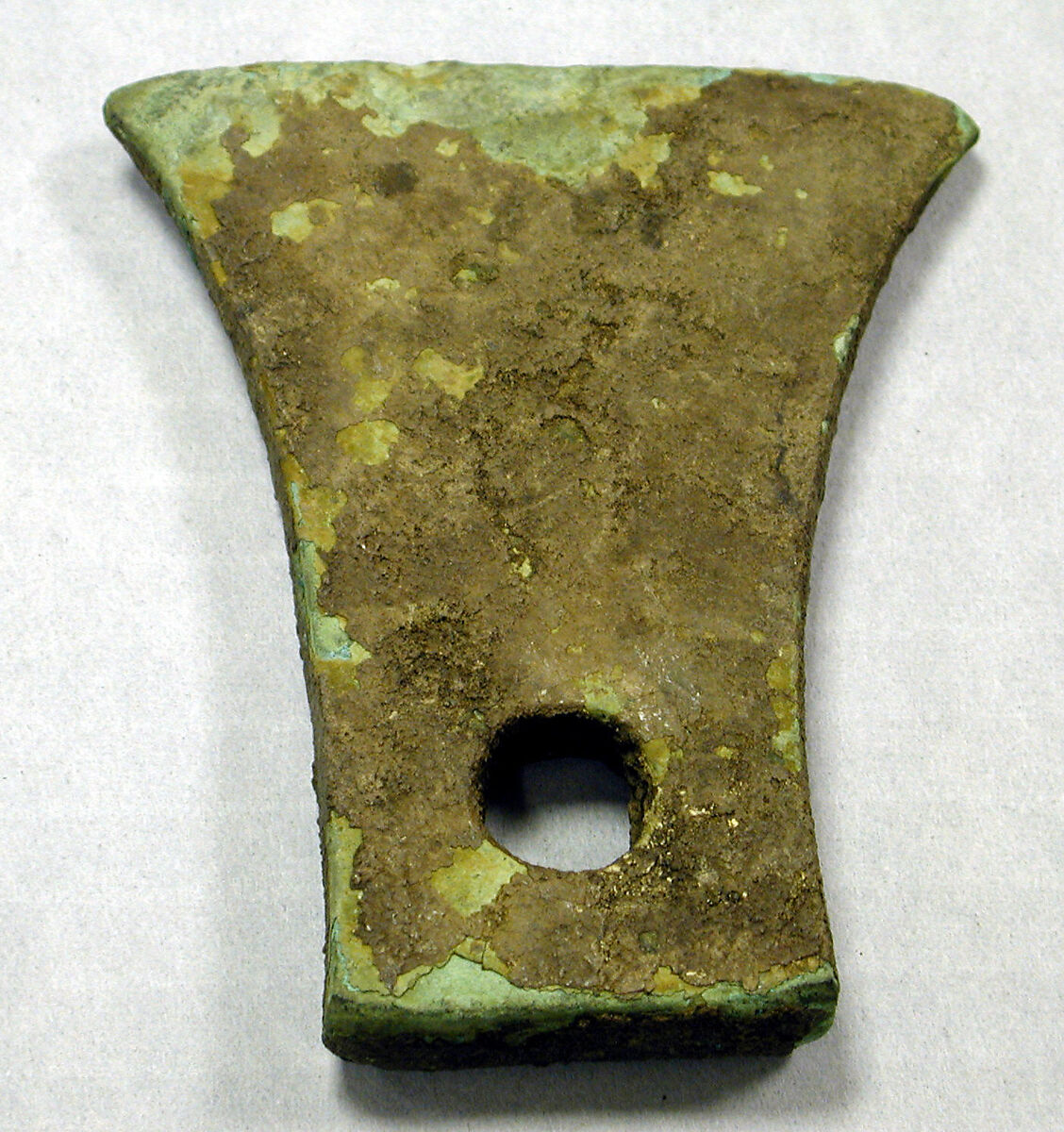 Axe Head, Copper (cast), bronze (?), Ecuador 