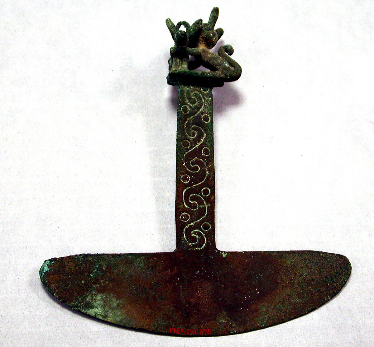 Ceremonial Knife (Tumi), Copper (cast), Chimú (?) 