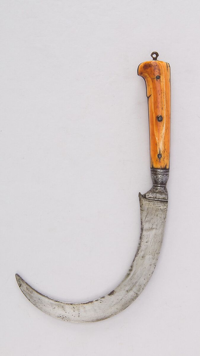 Knife (Bank), Steel, ivory, Indian 