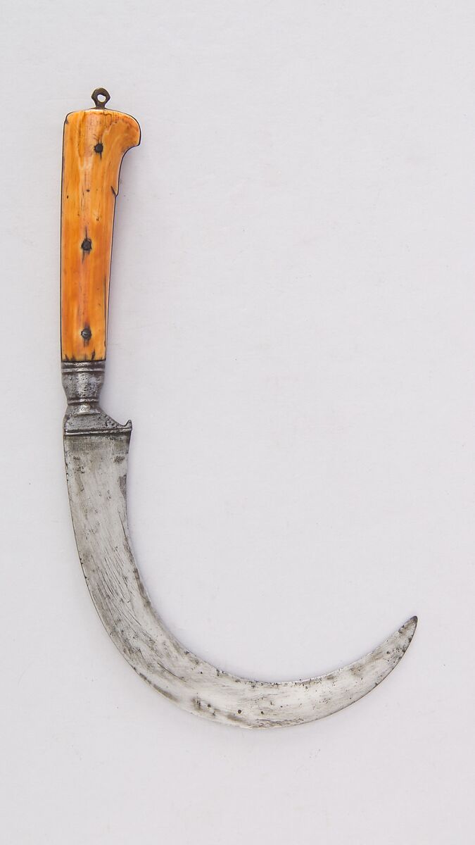 Knife (Bank), Steel, ivory, Indian