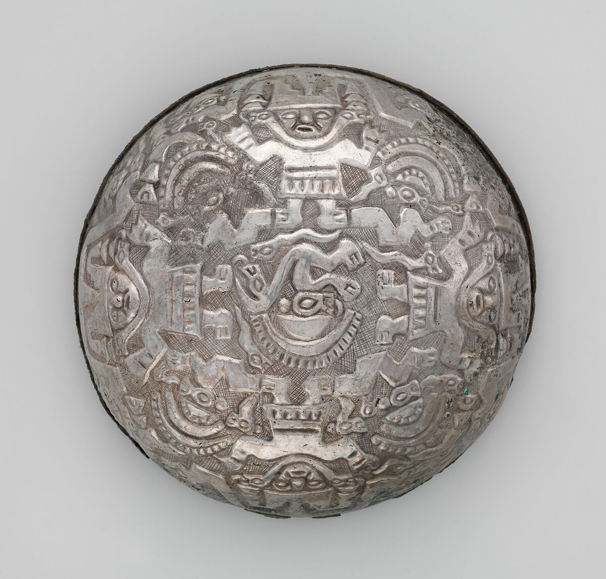 Libation bowl, Chimú artist(s), Silver, Chimú 