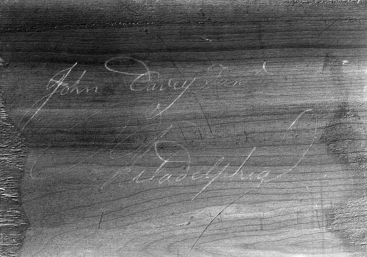 Desk and Bookcase, John Davey (active ca. 1797–1822), Mahogany, satinwood veneer with white pine,
yellow poplar, American