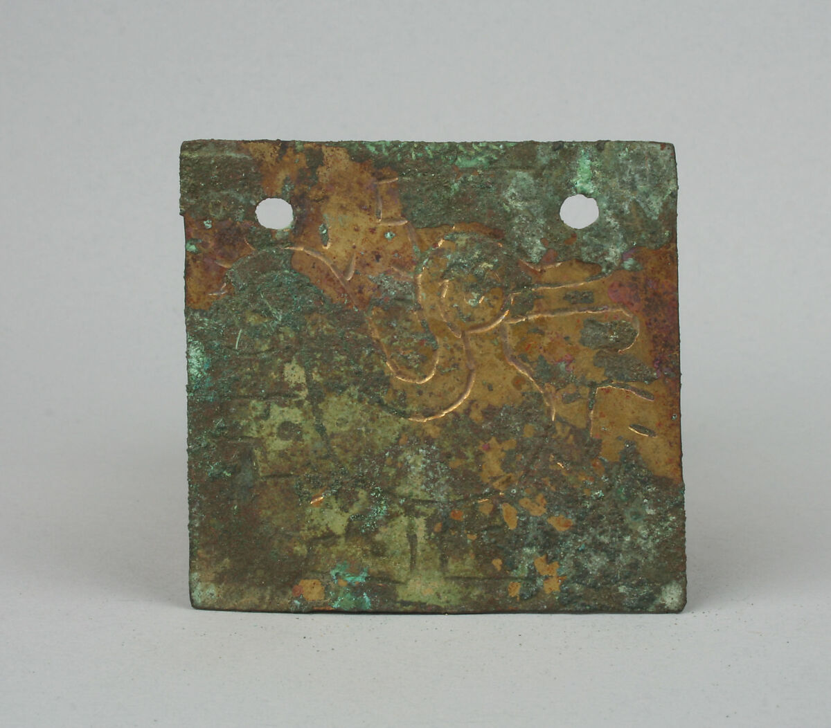 Bird Plaque Ornament, Copper, gilt, Vicús 