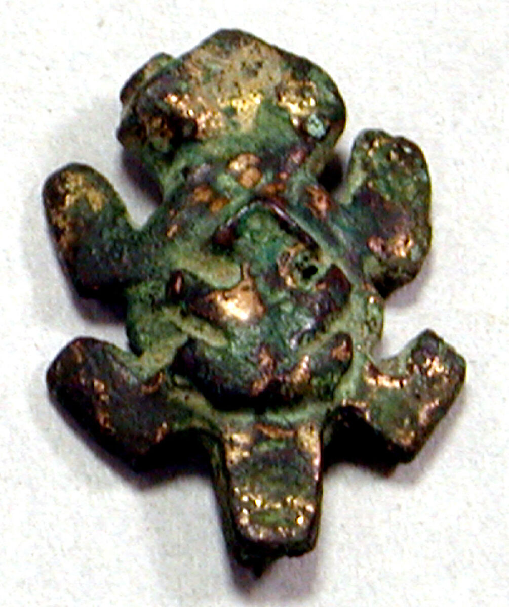 Piggyback Copper Frogs, Copper (cast), gilt, Peruvian 