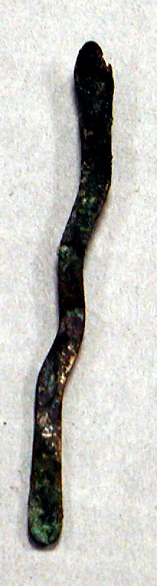 Copper Lime Spoon in Snake Form, Copper (cast), Inca (?) 