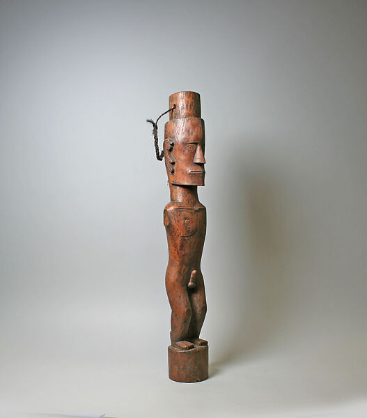 Male Figure (Itara), Wood, fiber, Atauro Island 