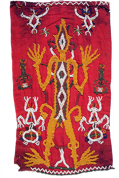 Banner (Penji?), Cotton, glass beads, Sumba Island