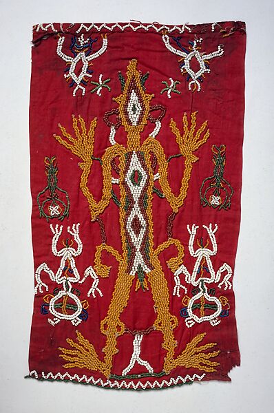 Banner (Penji?), Cotton, glass beads, Sumba Island 