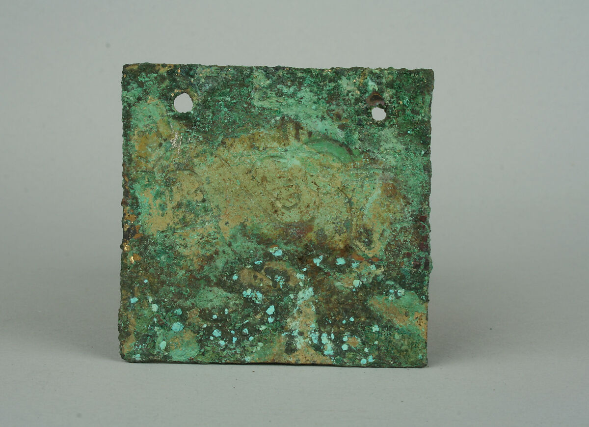 Bird Plaque Ornament, Copper, gilt, Vicús