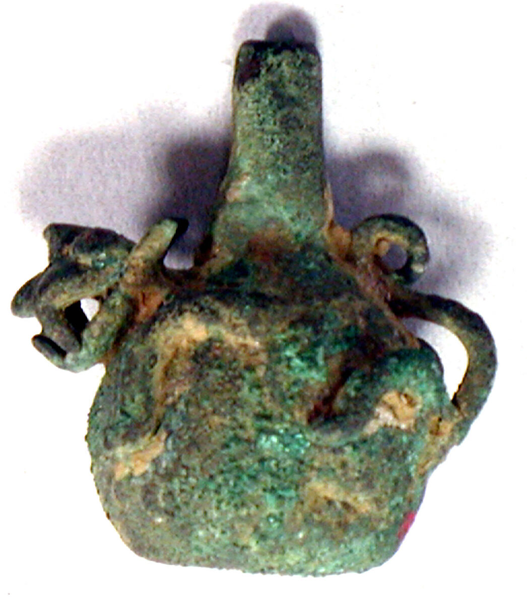 Miniature Copper Single Spout Bottle, Copper (cast), Peruvian 