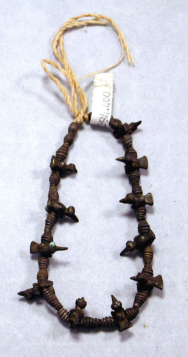 Necklace of Silver Birds, Silver, Chimú 