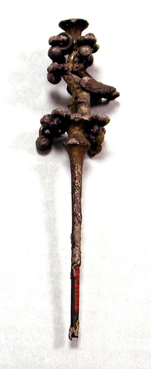 Silver Pin, Silver (cast), Peruvian 