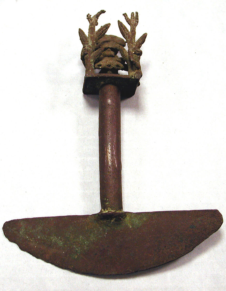 Copper Tumi with Figure, Copper (cast), Inca 