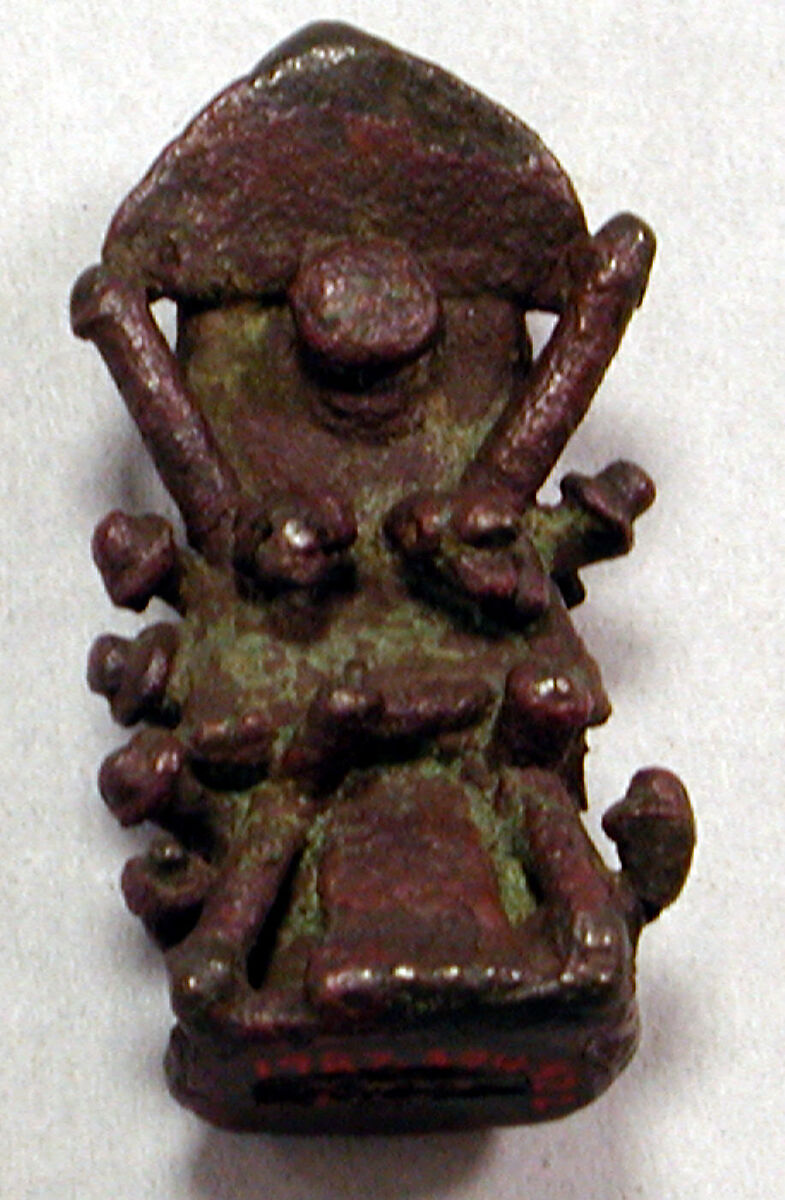 Knife Finial, Figure, Copper (cast), Moche