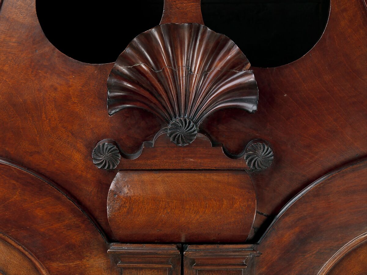 Desk and bookcase, Workshop of Nathaniel Gould (1734–1782), Mahogany, white pine; brass, American