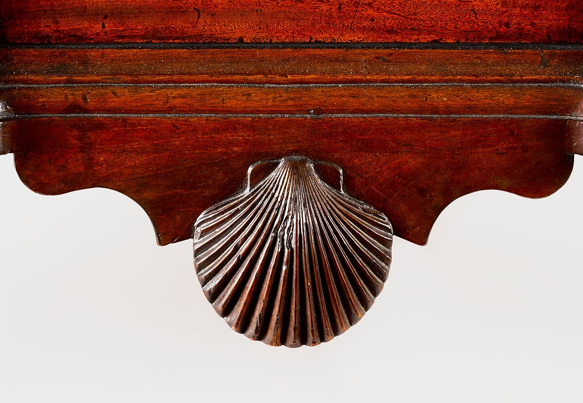 Desk and bookcase, Workshop of Nathaniel Gould (1734–1782), Mahogany, white pine; brass, American
