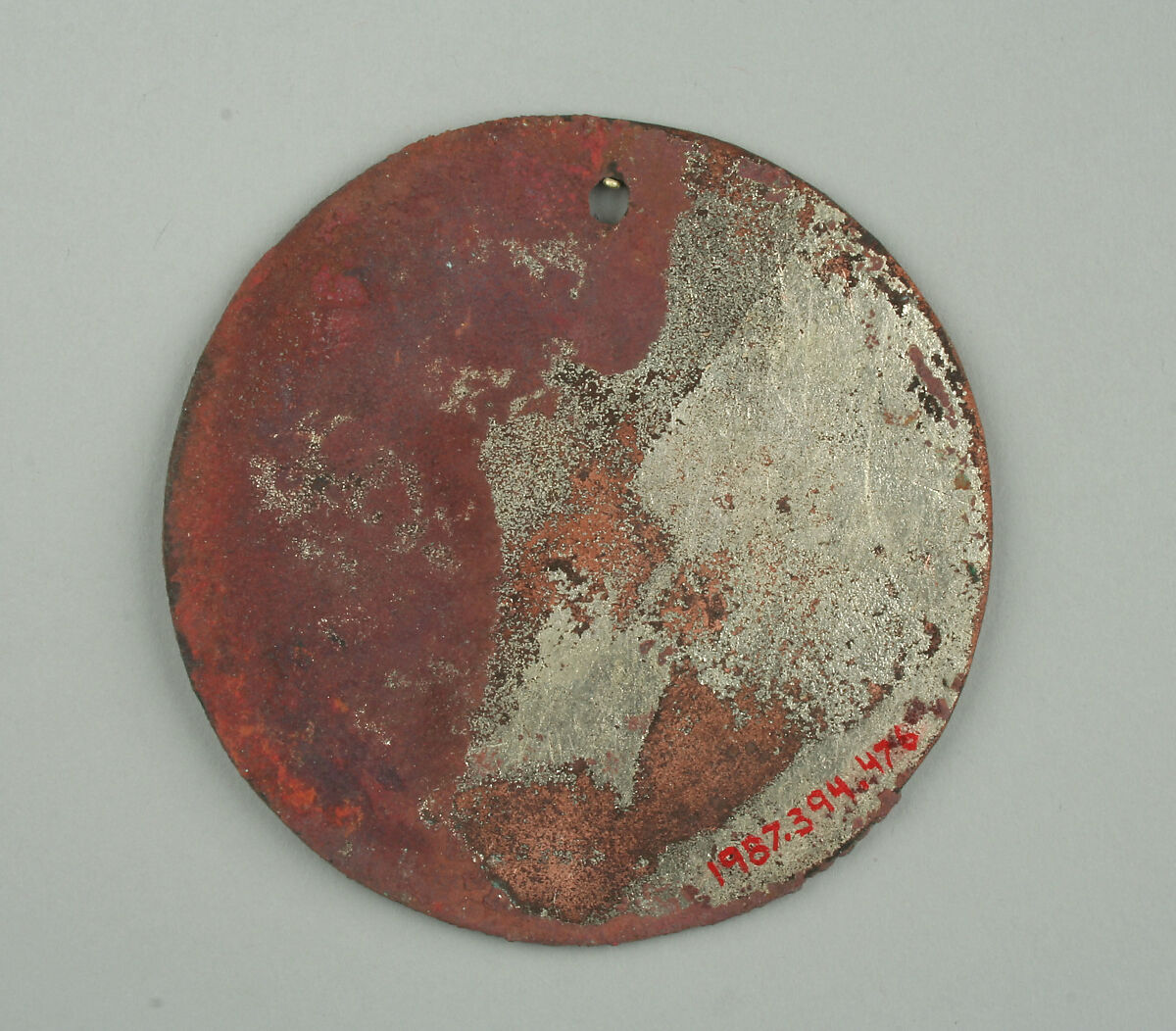 Round Plaque, Copper (hammered), gilt, Vicús
