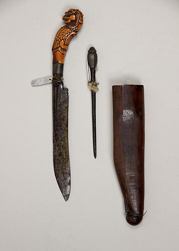Knife (Piha Kaetta) with Stylus and Sheath
