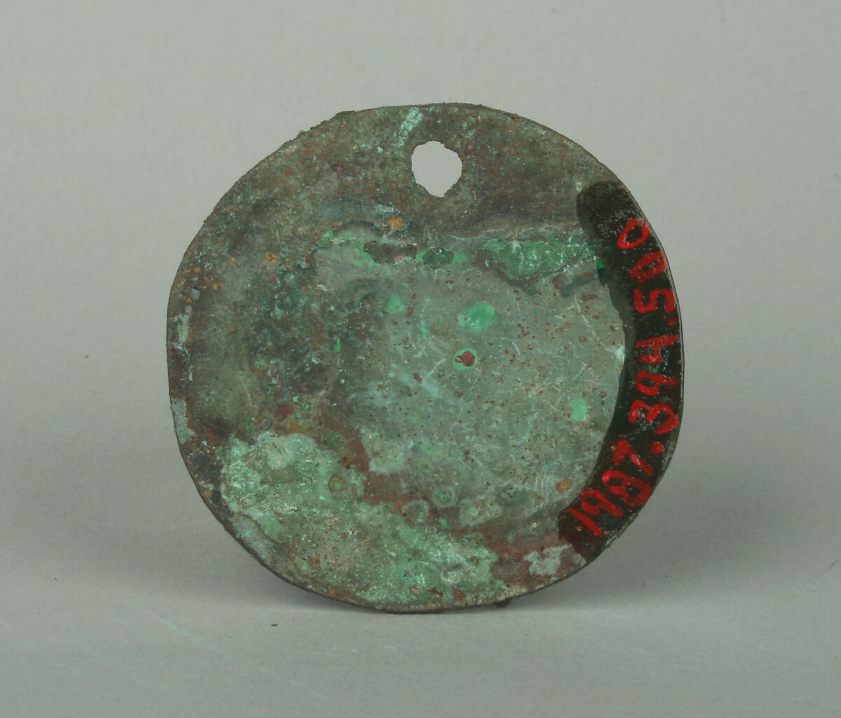 Round Plaque, Copper (hammered), gilt, Vicús