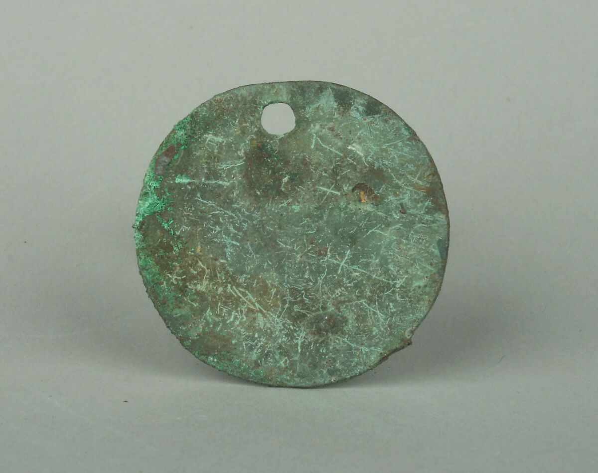 Round Plaque, Copper (hammered), gilt, Vicús