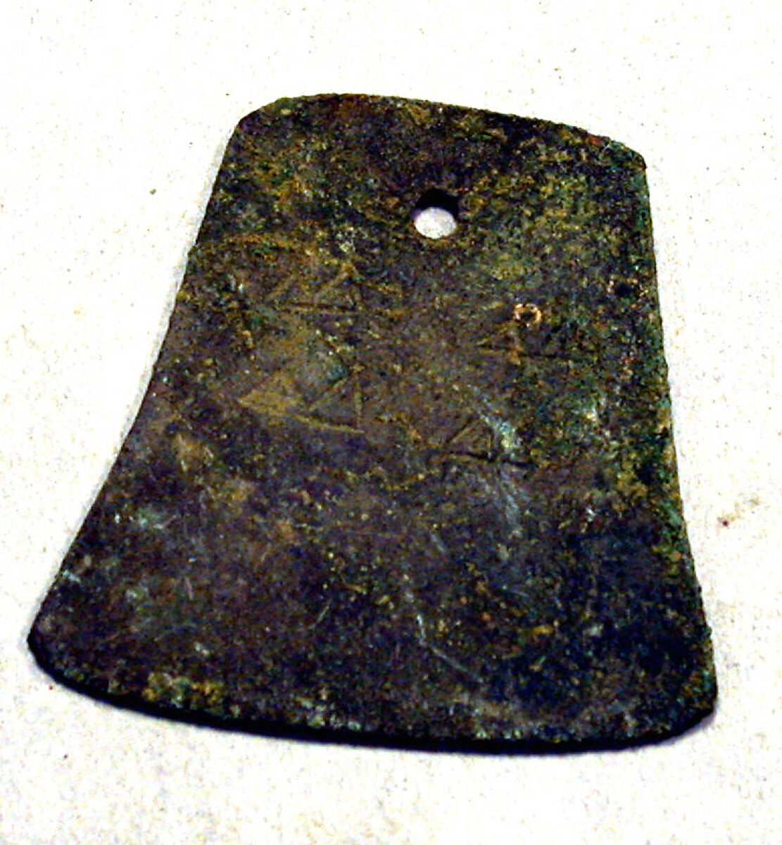 Bell-Shaped Copper Dangle, Copper (hammered), Vicús