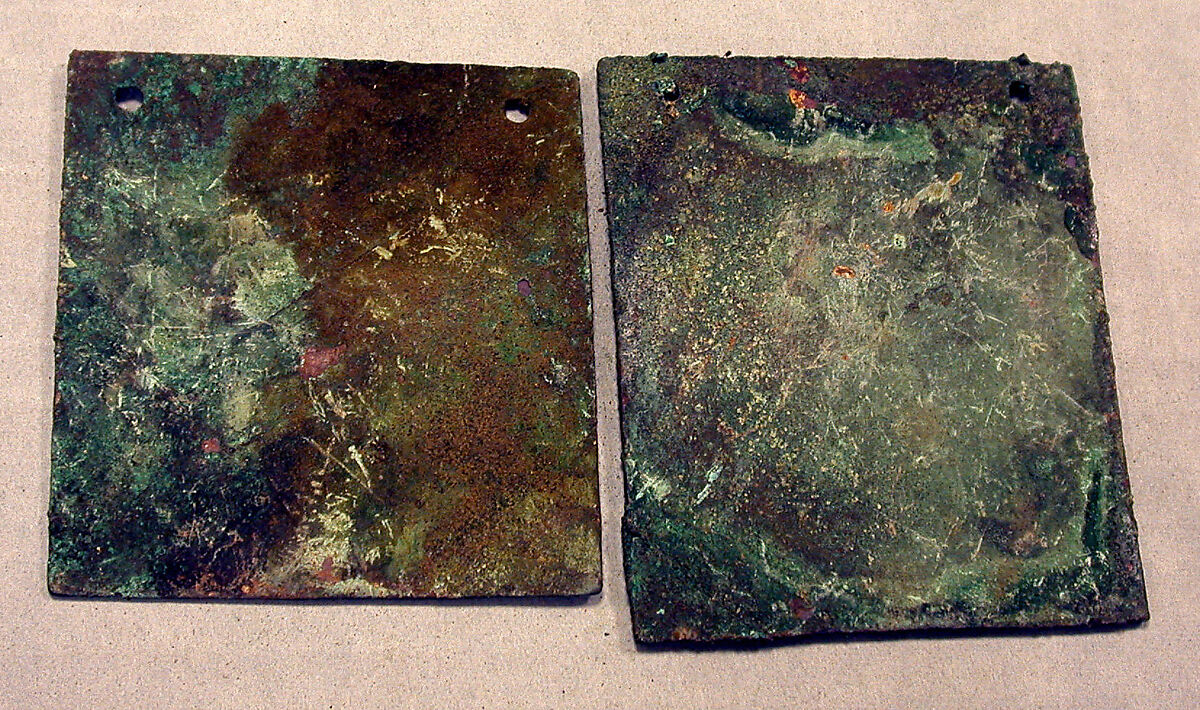 Square Plaque, Copper (hammered), gilt, Vicús
