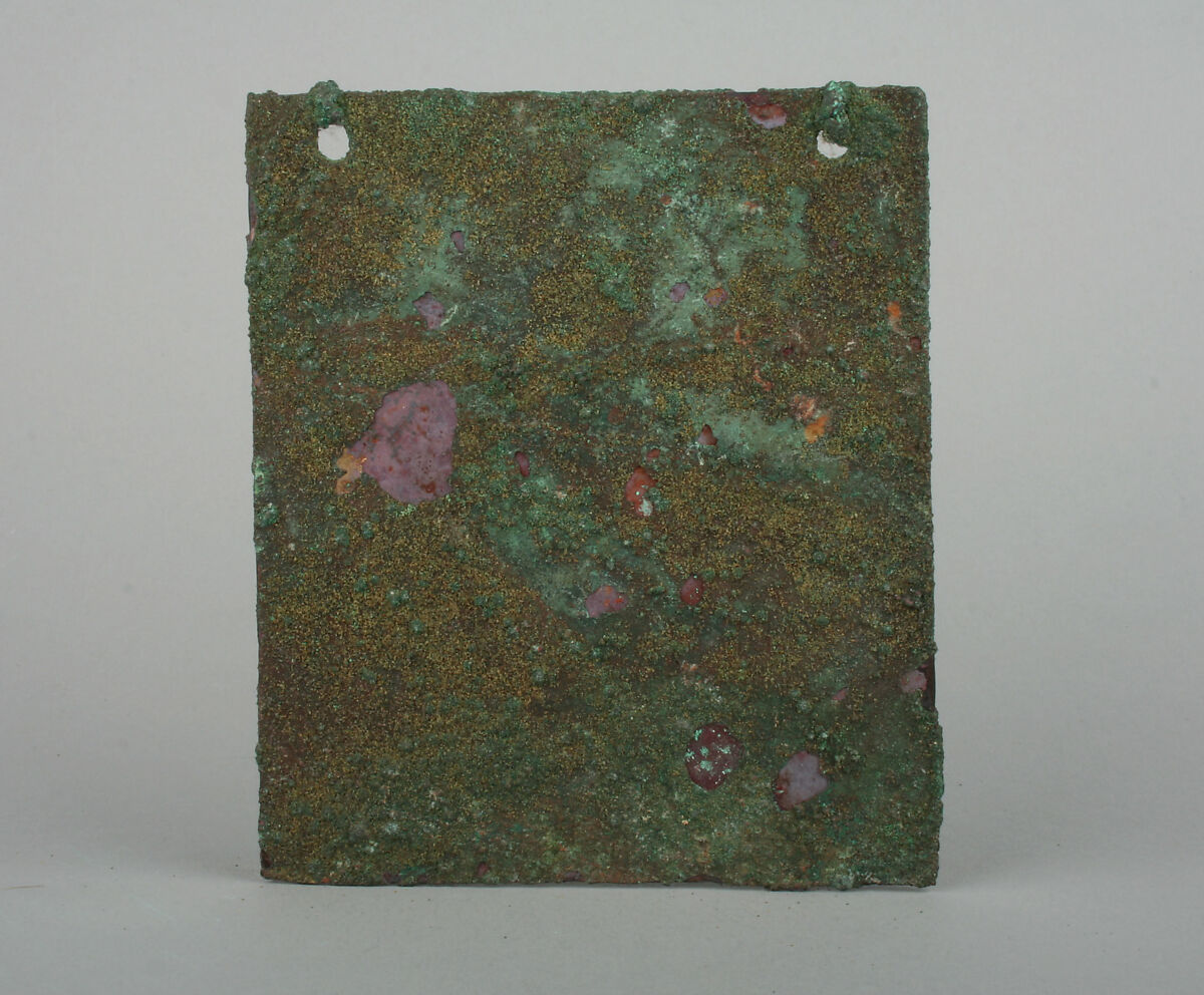 Square Plaque, Copper (hammered), gilt, Vicús