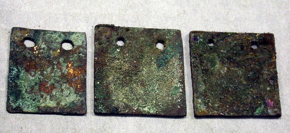Square Plaque, Copper (hammered), gilt, Vicús