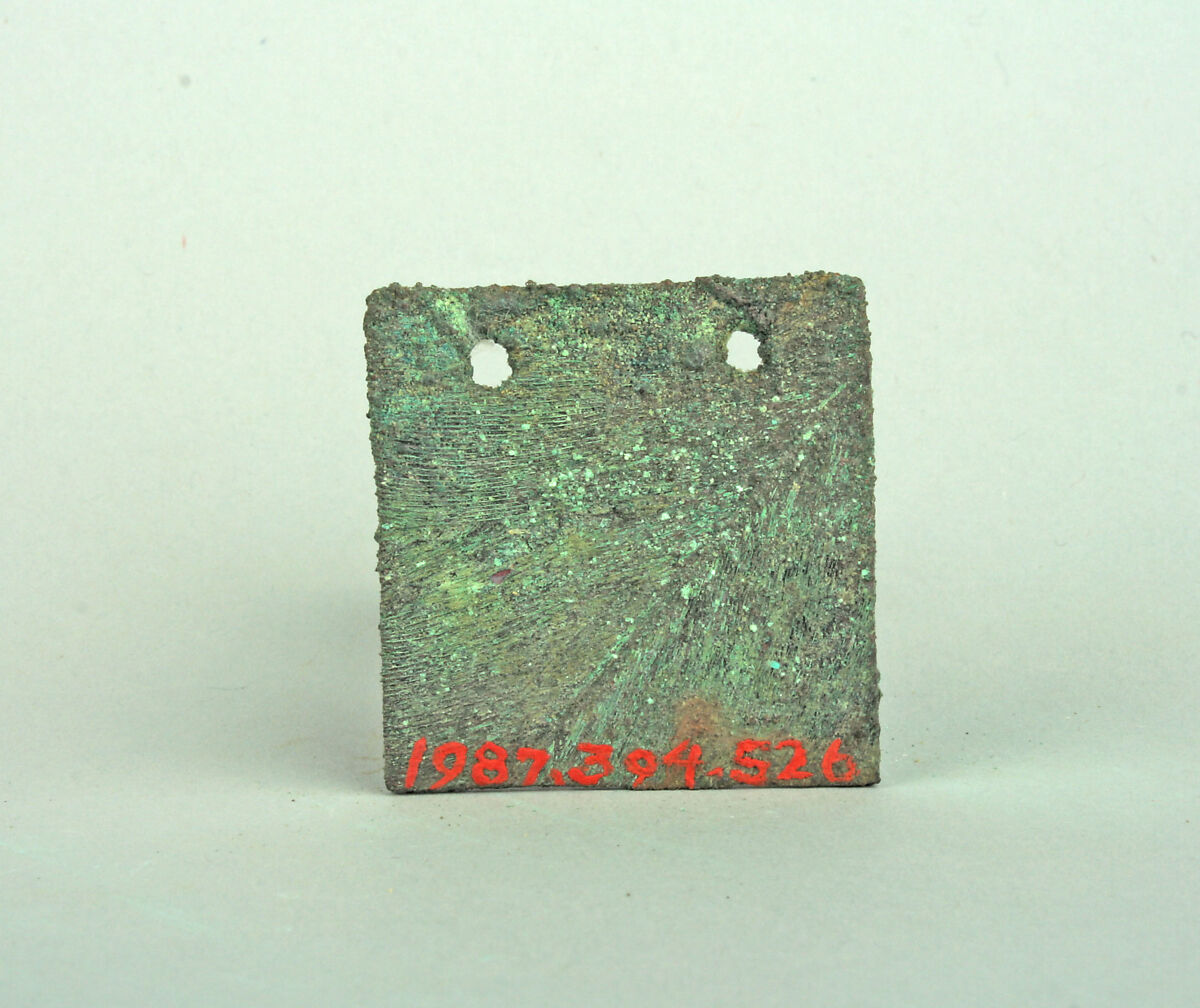 Square Plaque, Copper (hammered), gilt, Vicús