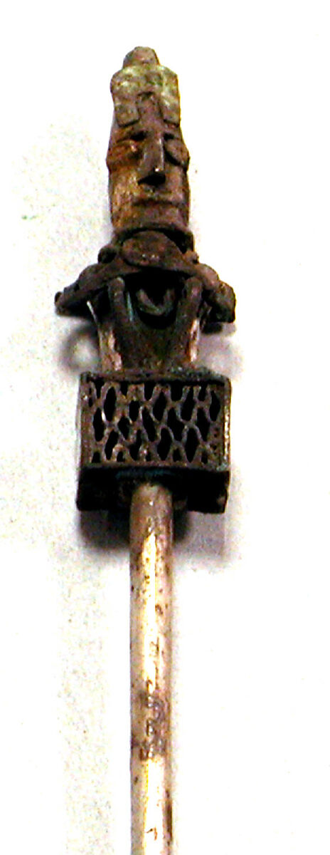 Pin, Silver (hammered), Chimú or Inca