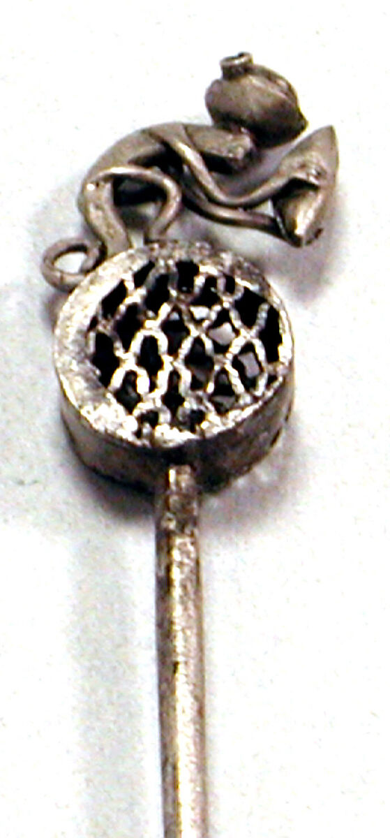 Pin, Silver (hammered), Chimú or Inca