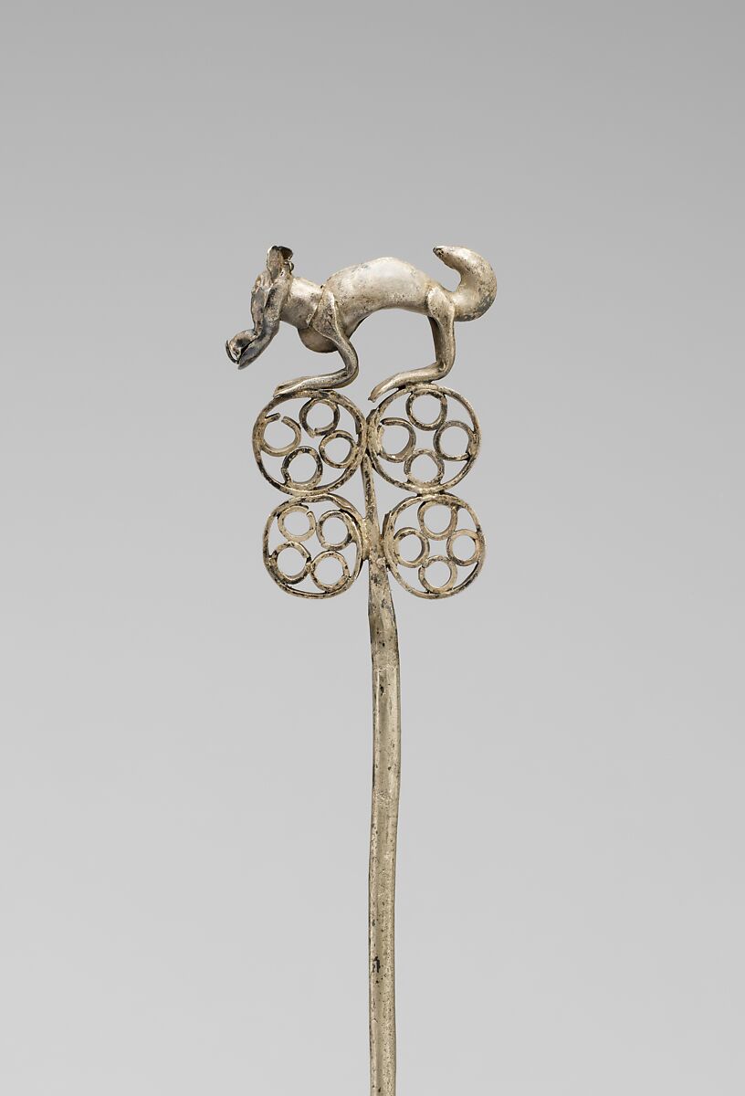 Group of pins, Silver (hammered), Chimú or Inca