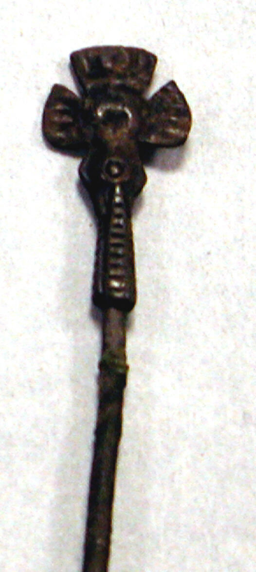 Copper Pin, Silver (hammered), Inca