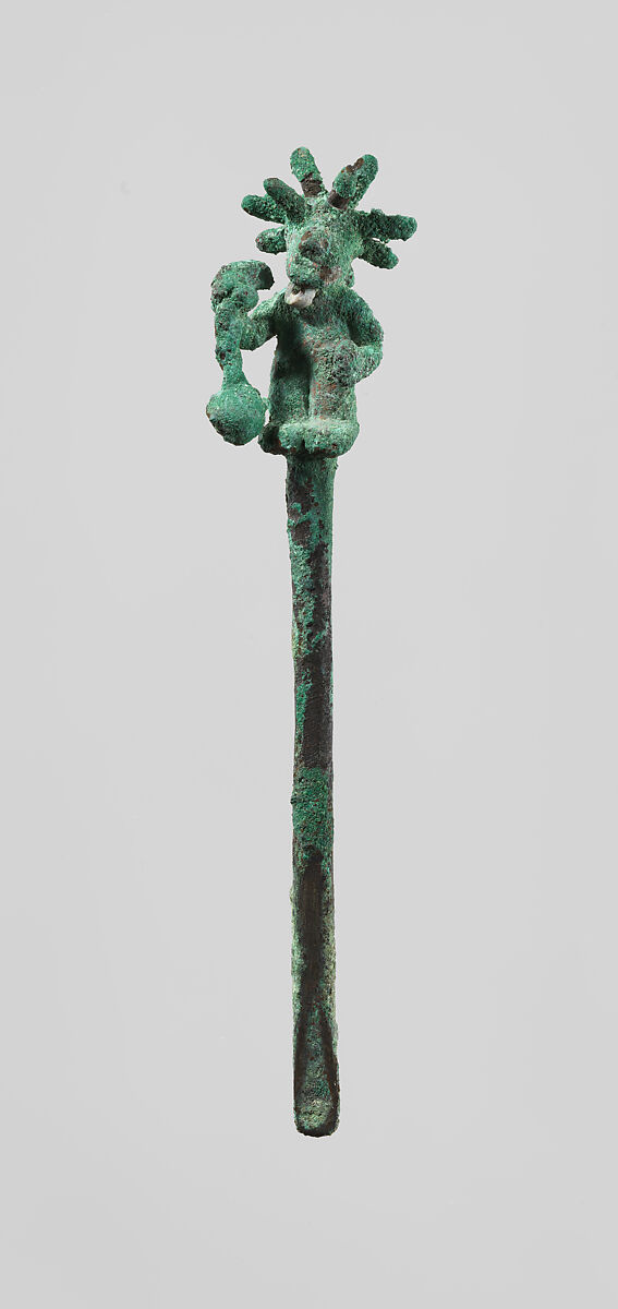 Figure Lime Spoon, Copper (cast), Inca 