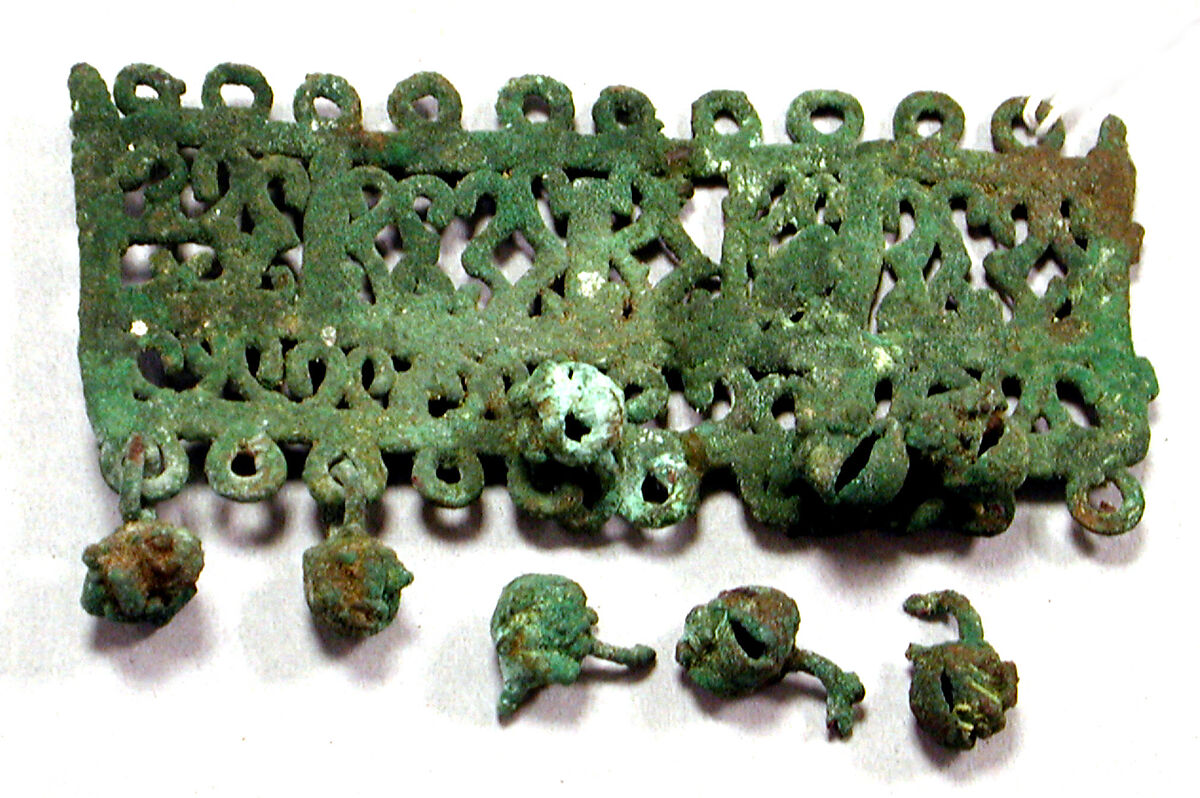 Copper Ornament with Dangles, Copper, Peruvian 