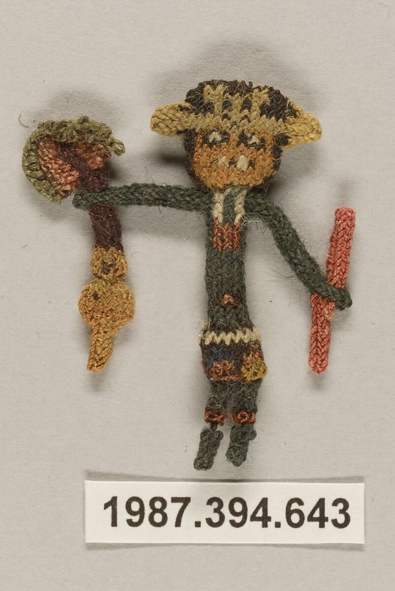 Border Fragment, Figure, Camelid hair, Nasca