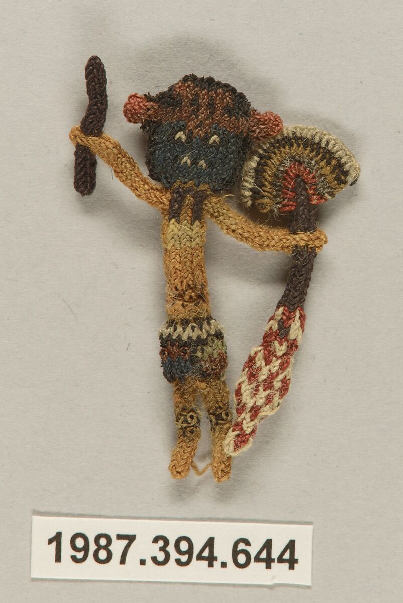 Border Fragment, Figure, Camelid hair, Nasca