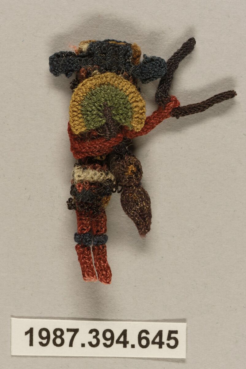 Border Fragment, Figure, Camelid hair, Nasca
