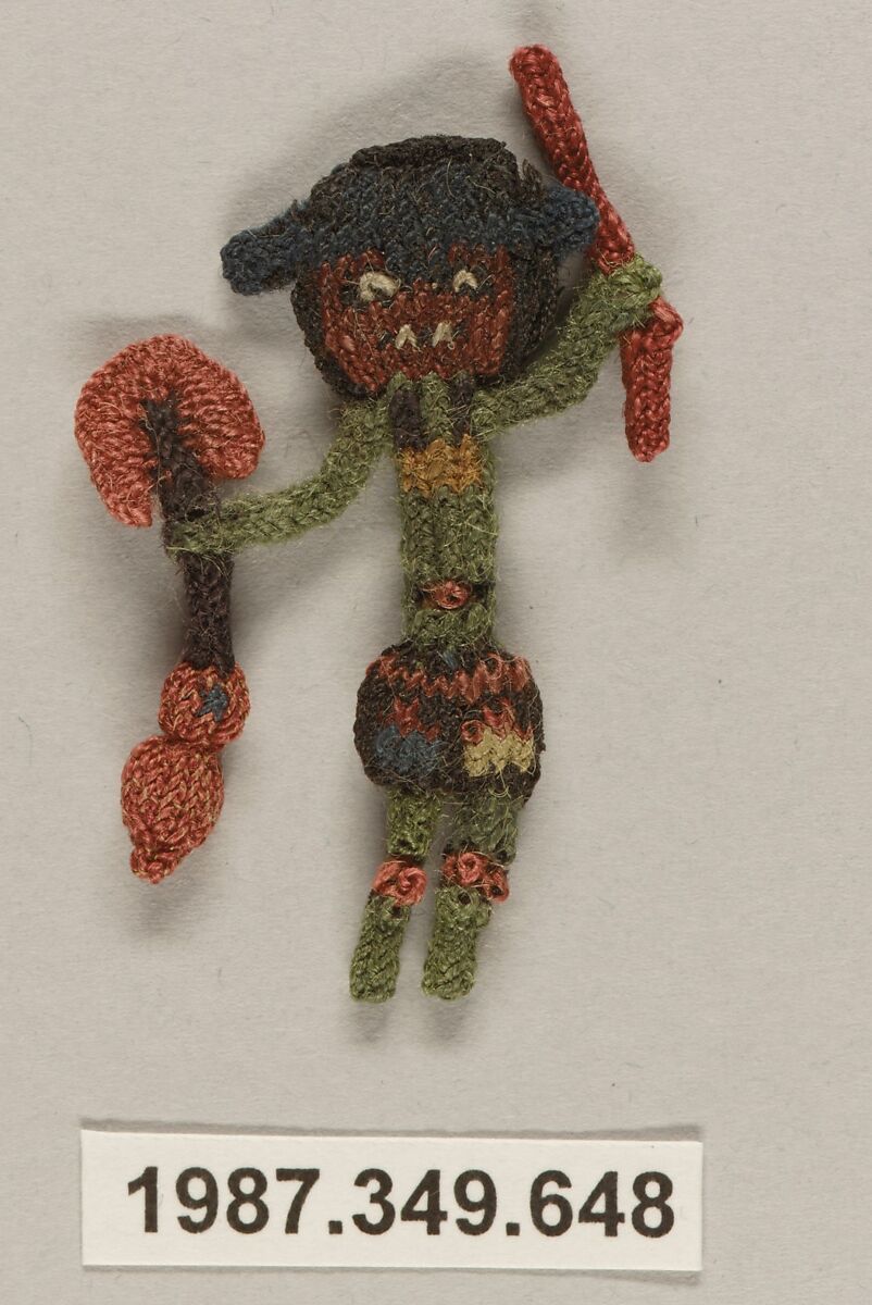 Border Fragment, Figure, Camelid hair, Nasca 