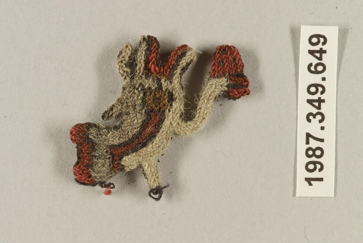 Border Fragment, Whale, Camelid hair, cotton, Nasca