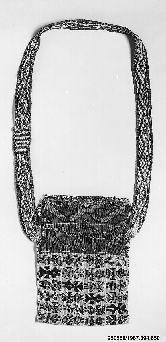 Bag, Cotton, camelid hair, Nasca (?)