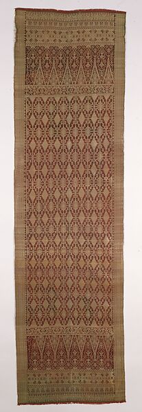 Shoulder Cloth (Selendang), Silk, metal thread, Minangkabau people 