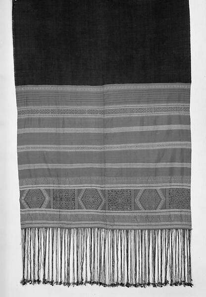 Shoulder Cloth, Silk, gold wrapped thread, Minangkabau people 