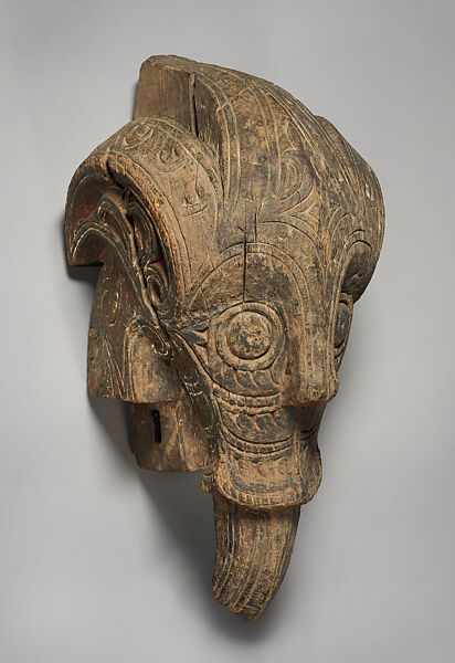 Singa (architectural ornament), Toba Batak artist, Wood, Toba Batak peoples