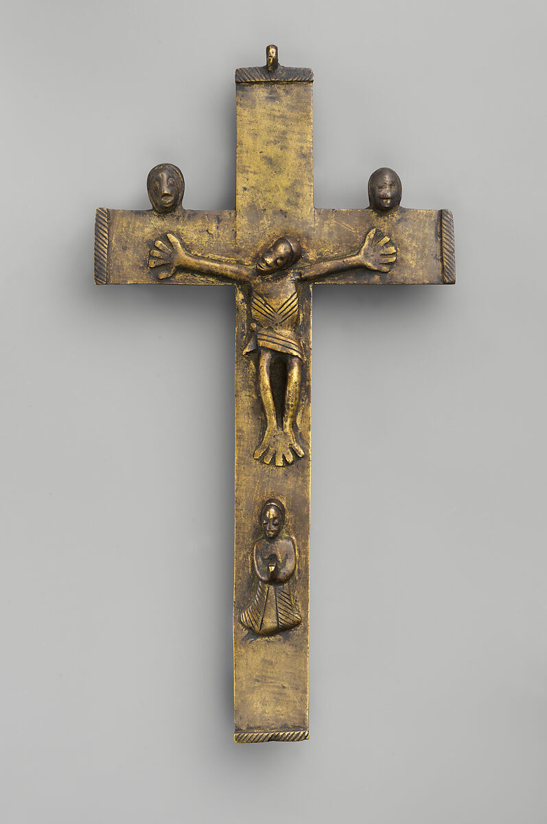 Crucifix, Brass, Kongo peoples 