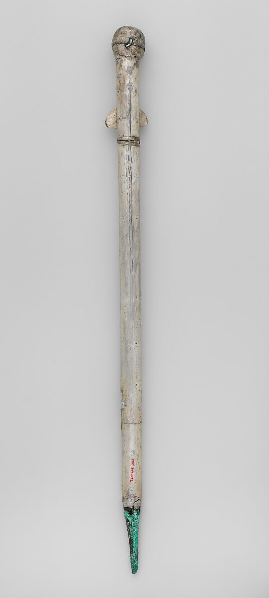 Miniature club, Chimú or Chancay artist(s), Silver, copper, Chimú or Chancay