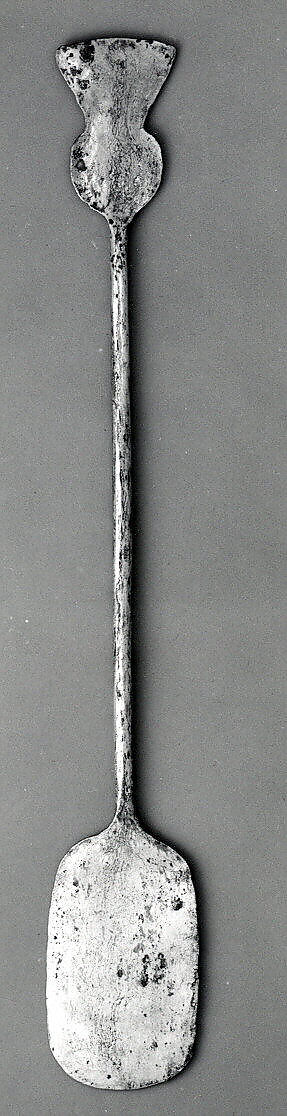 Miniature spatula, Chimú or Chancay artist(s), Silver, Chimú or Chancay