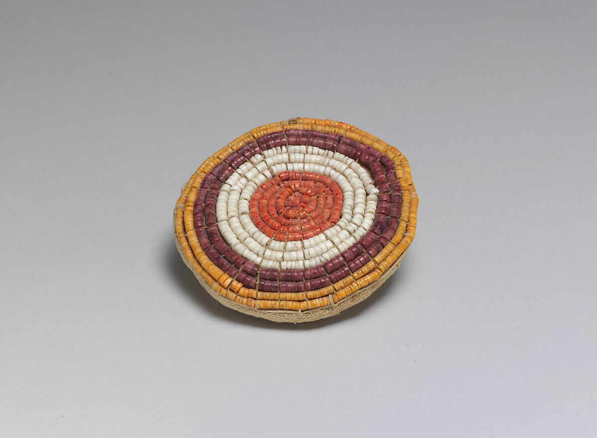 Beaded Pillow, Cotton, shell, Chimú or Chancay 